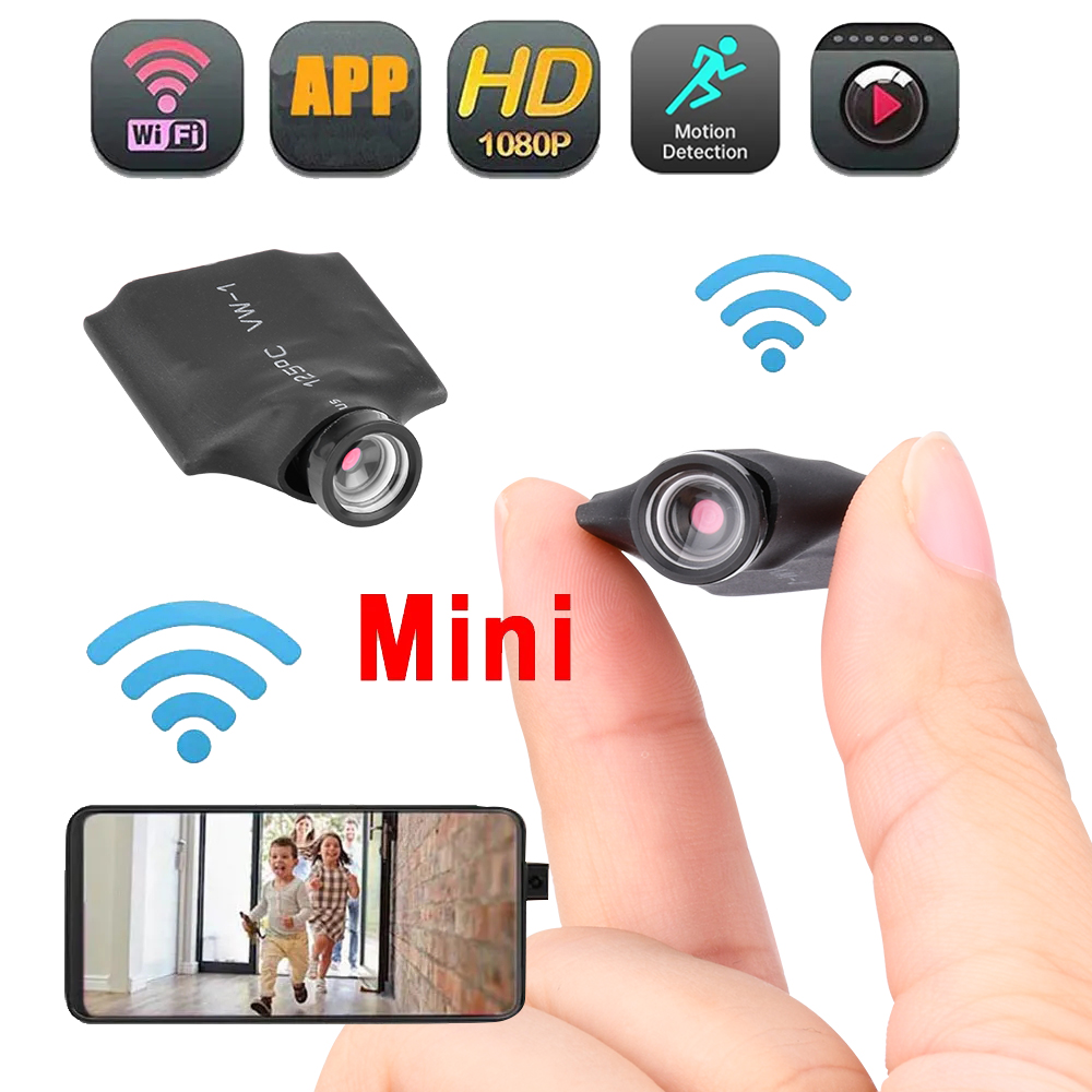 Home Security Hidden Cameras - Мини-камера HD 1080P с беспроводным Wi-Fi,