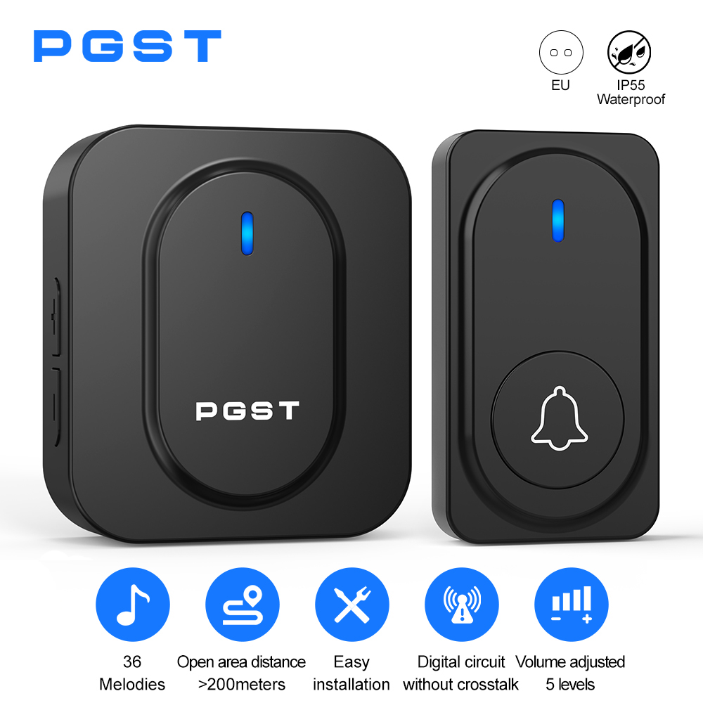 Home Security Diy - Беспроводной дверной звонок PGST с 36