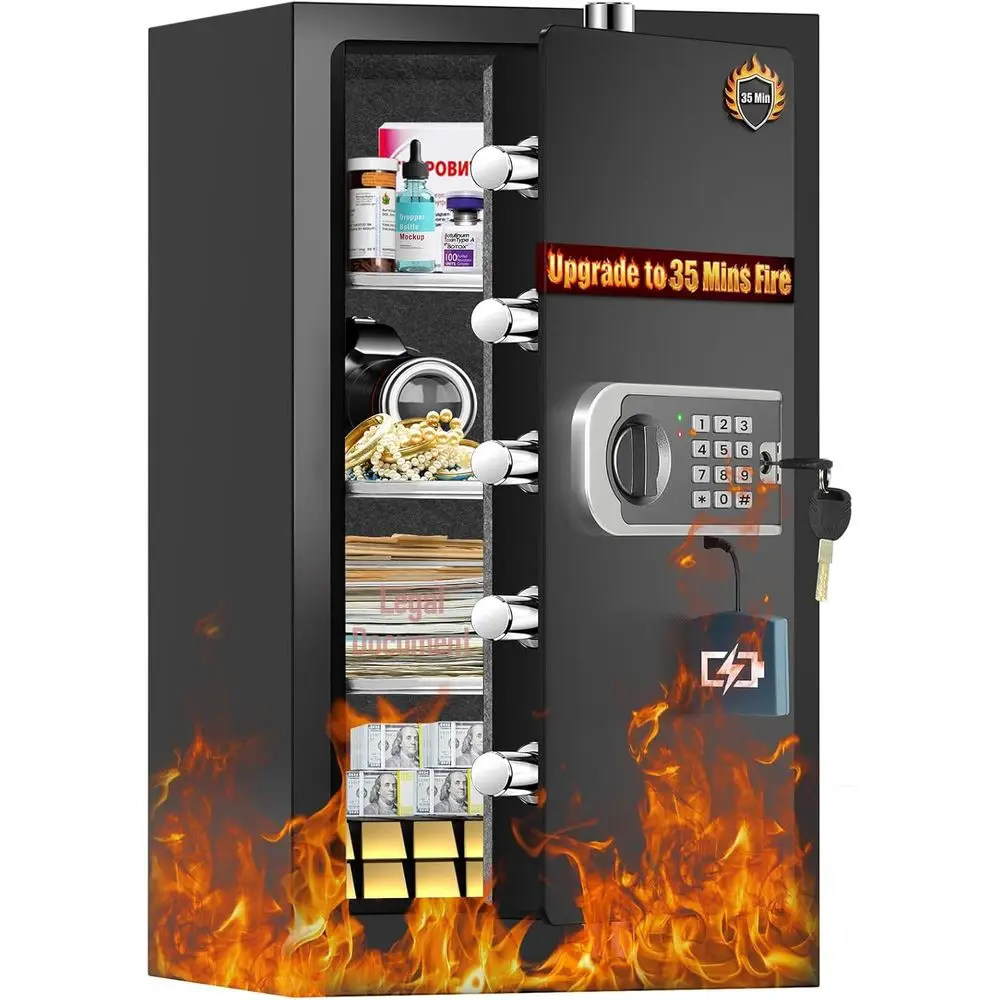 Safe Box Digital - Усовершенствованный огнестойкий домашний сейф на 35
