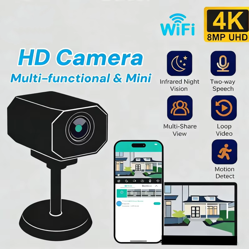 Home Security Hidden Cameras - 4K HD Wi-Fi камера безопасности для
