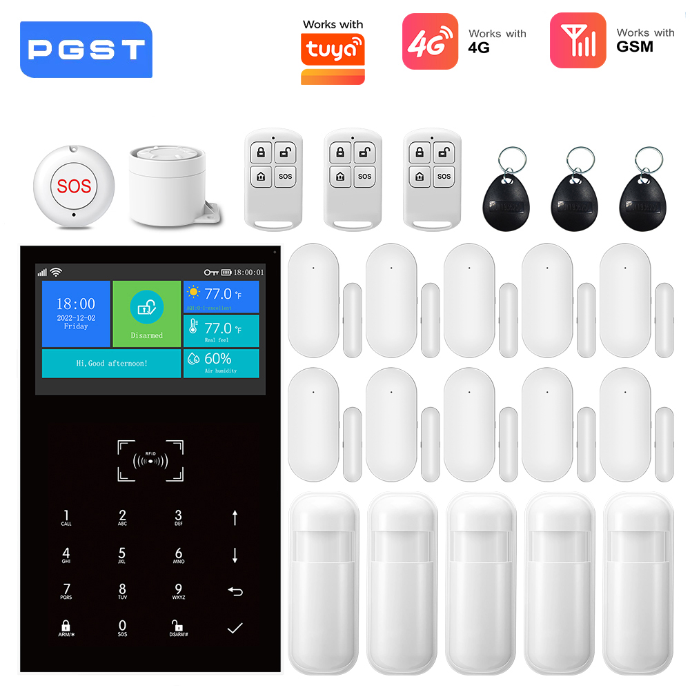 Home Security Diy - Система сигнализации 4G GSM WiFi, совместимая