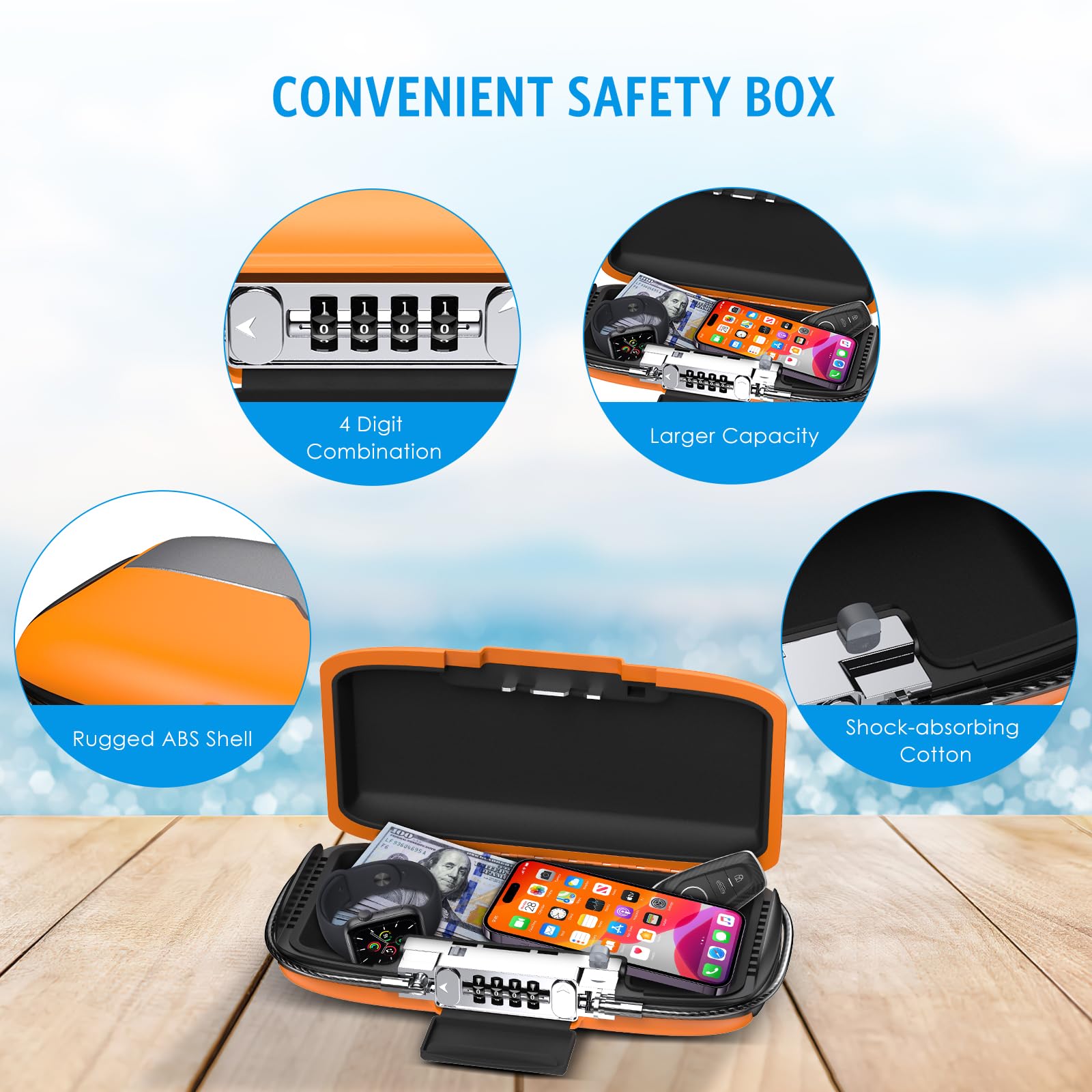 Портативный сейф-бокс с 4-знач – обзор и цена Safe Box Digital