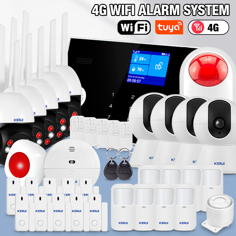 KERUI 433 МГц 4G/WIFI Комплект – обзор и цена Home Zone Security App