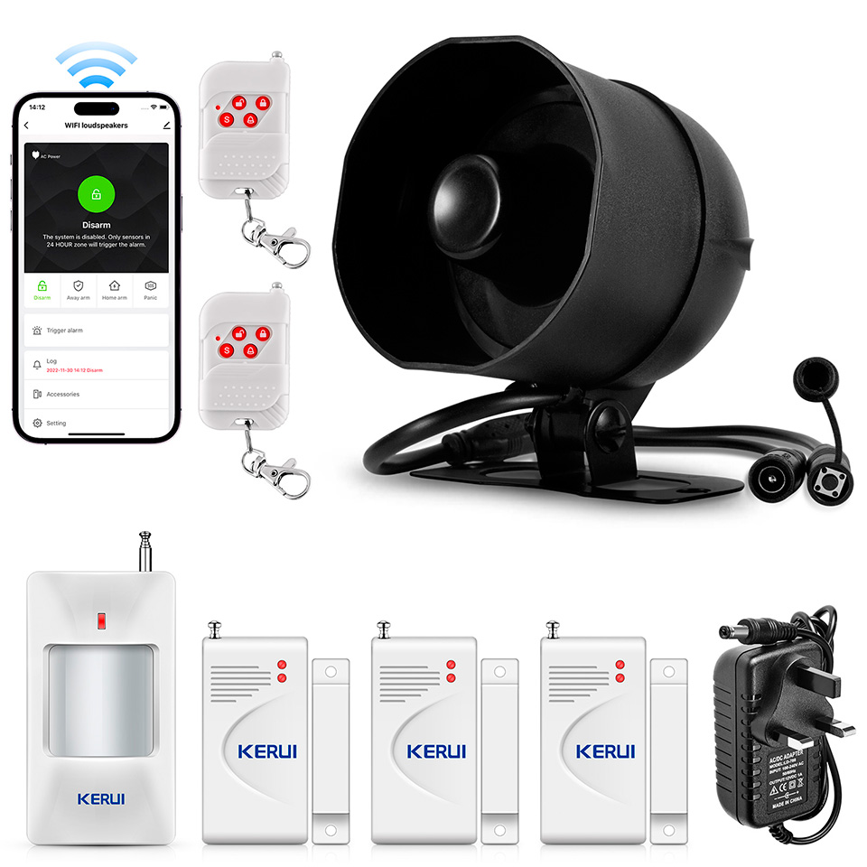 KERUI Wi-Fi сигнализация сирен – обзор и цена Home Zone Security App