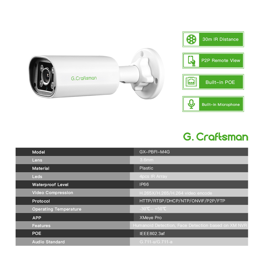 IP-камера C GC PB 4MP POE, вст – обзор и цена Home Security Diy