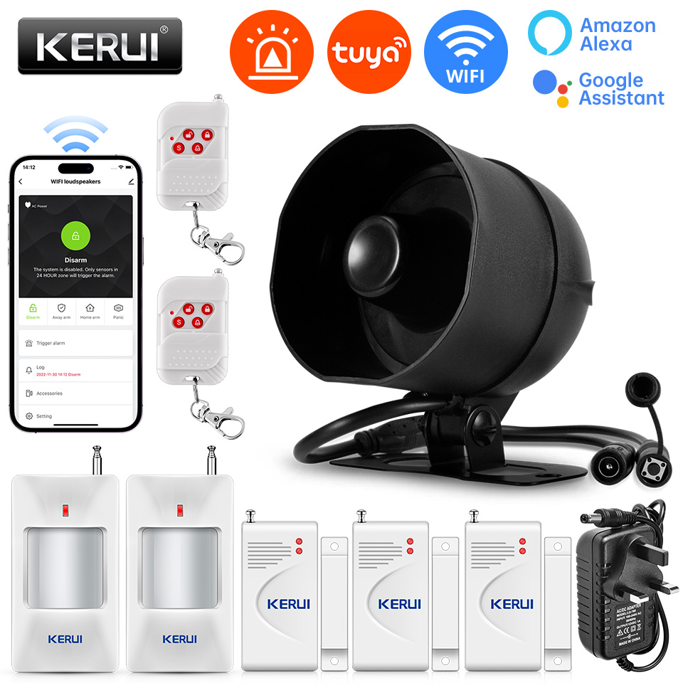 Система сигнализации KERUI с г – обзор и цена Home Zone Security App